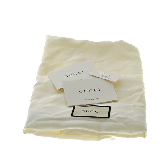 Gucci Drawstring Backpack GG Pattern Canvas Leather Yellow - Picture 13 of 13